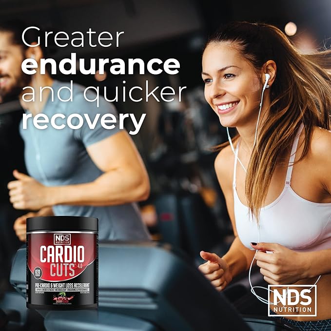 NDS Nutrition 4.0 Pre Workout Supplement - Advanced Weight Loss and Pre Cardio Formula with L-Carnitine CLA MCTs L-Glutamine and Safflower Oil - Cherry Slush (40 Servings)