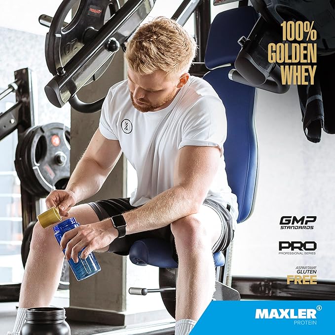 Maxler 100% Golden Whey Cinnamon Bun and Raspberry Cheesecake Bundle