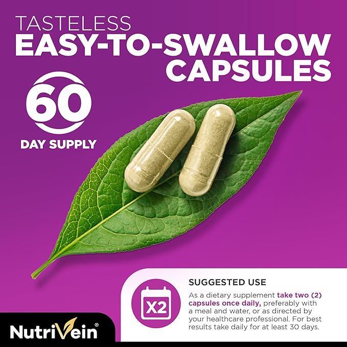 Nutrivein Premium Citrus Bergamot &amp Resveratrol Supplement Bundle: Resveratrol &amp 25:1 Citrus Bergamot Supplement for Vitality Repair &amp Circulatory Wellness