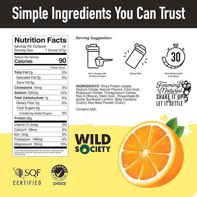 WILD SOCIETY Clear Isolate + Whey Concentrate Super Combo - Citrus Punch Clear Whey + Vanilla Bean Whey Concentrate