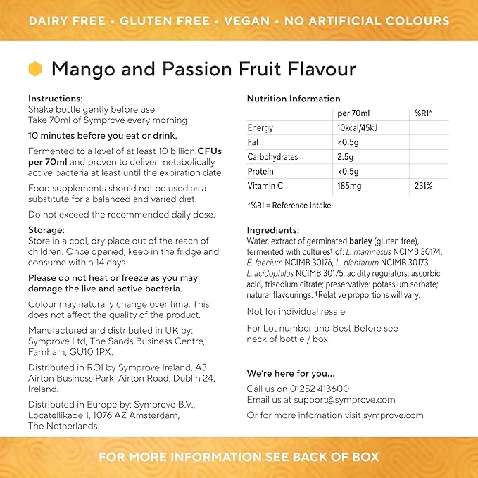 Symprove Mango and Passionfruit 2 LT