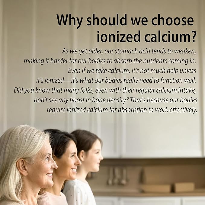 Dr. G's Amazing Ionized Cal Mag Powder Dietary Supplement for Bone Density Increase Calcium &amp Magnesium 2:1 Ratio - 60 Sticks 60 Day Supply