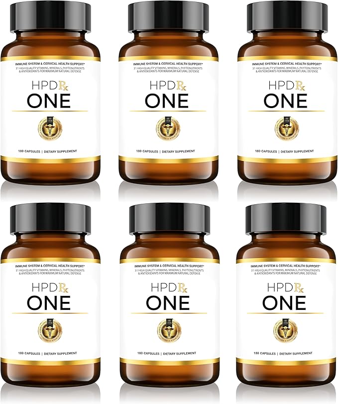 HPD Rx ONE Immunity Boost Multivitamin Supplements for Women and Men | Advanced Immunity Defense Support | Helps Immune Response | 6-Month Supply 1080 Capsules Pack of 6