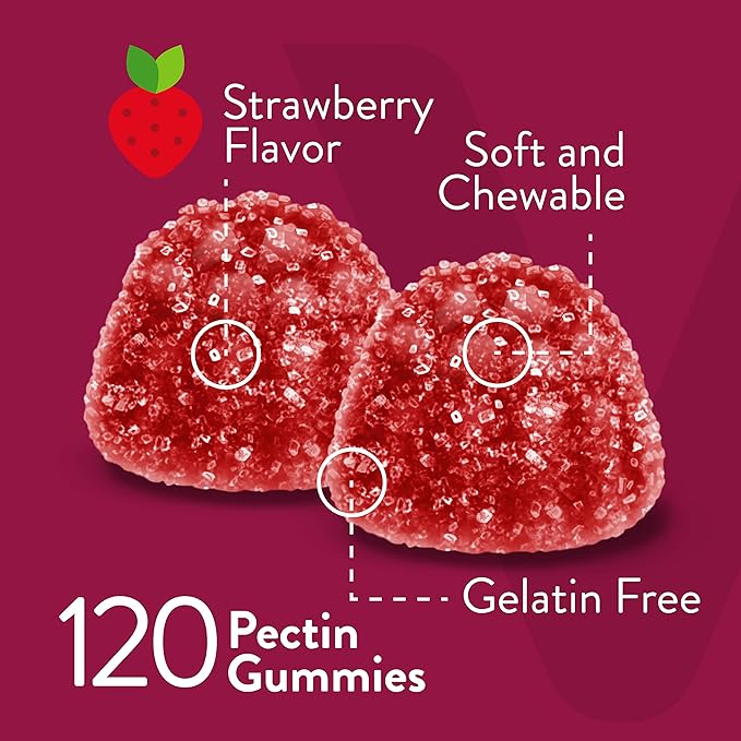 Viteey Vitamin B Complex Gummies with Vitamin C - Energy Metabolism &amp Immune Support - B6 B12 Niacin Folic Acid Biotin Calcium - Vegan Gluten-Free - 120 Count