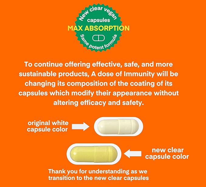 A Dose of Immunity Quercetin with Vitamin C and Zinc Vitamin D 500mg Quercetin Bromelain with Echinacea &amp B Vitamins (60 Count)