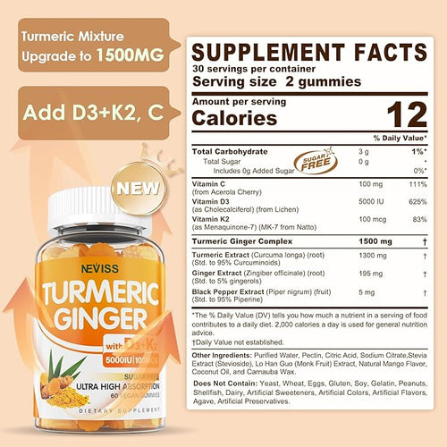2 Pack Turmeric Ginger Gummies + 1Pack Maca Filled Gummies