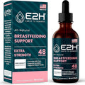 E2H Breastfeeding Supplement and Lactation Support - Liquid Lactation Supplement - Contains Fenugreek Milk Thistle Fennel and More - No Alcohol - Vegan - 2 Fl Oz