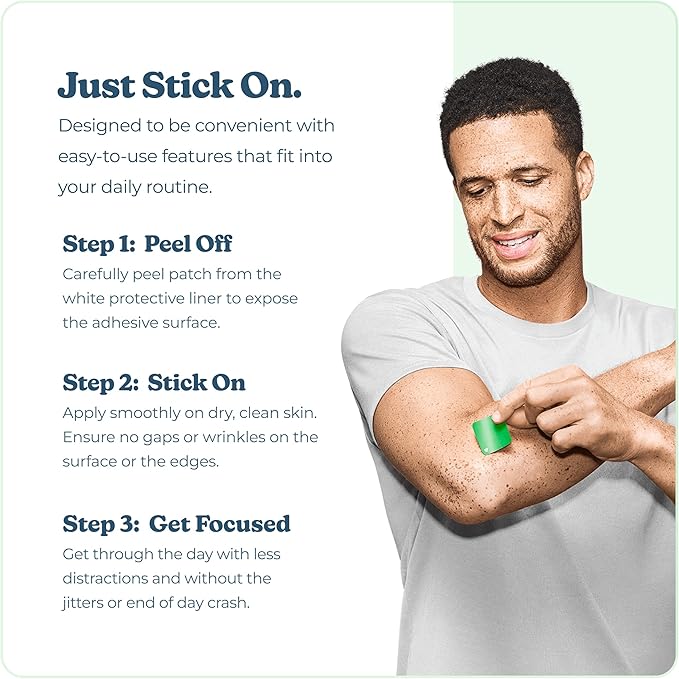 Refill Pack of 28 Stay Focused Patches | Vibrants Bio-Frequency Patch for Focus