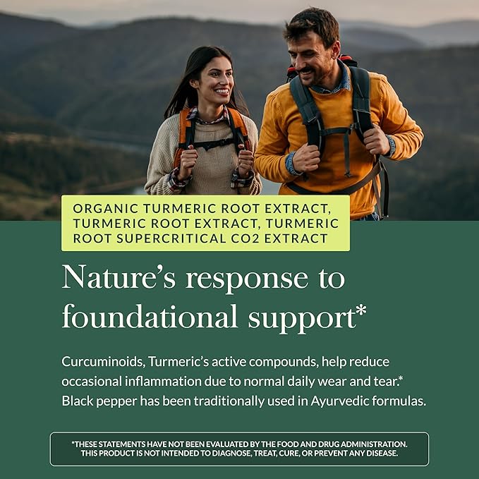 Gaia Herbs Turmeric Supreme Extra Strength - Supports Occasional Discomfort from Normal Wear &amp Tear* - with Turmeric Curcumin &amp Black Pepper - 180 Vegan Liquid Phyto-Caps (Up to 180 Servings)