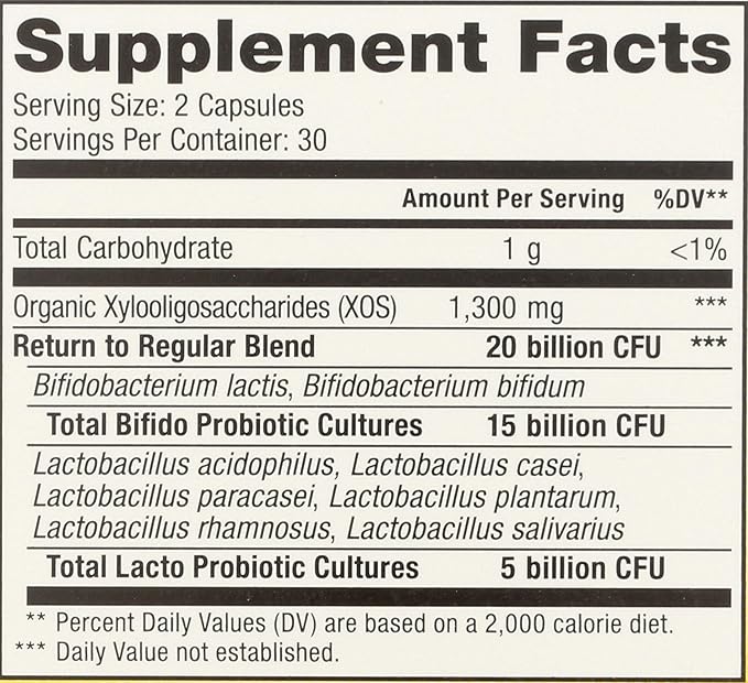RENEW LIFE Return to Regular Probiotic 60 CT