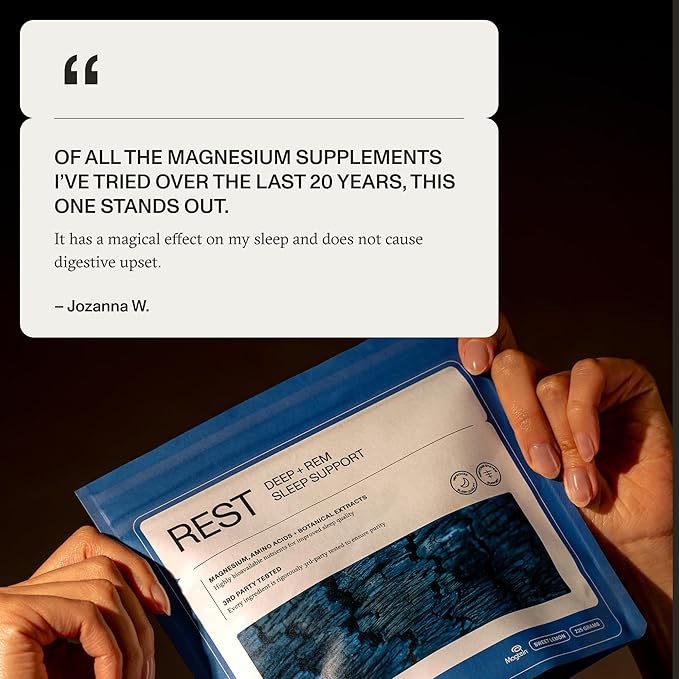 Synchro - Rest Sleep Supplements Relaxing Sleep Aids for Adults Powdered Magnesium Supplement for Deep Sleep Support Nighttime Drink Sleep Supplement Sweet Lemon Flavor 210 Grams
