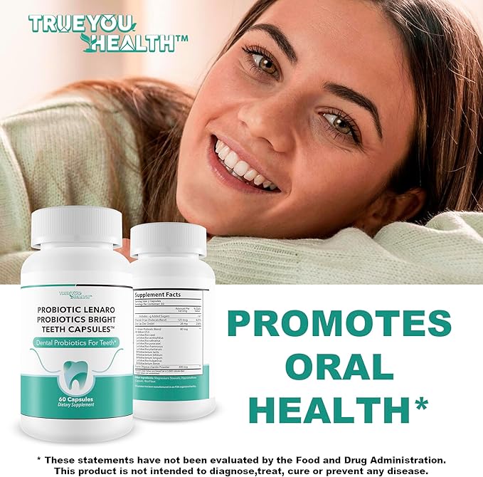 Probiotics Bright Teeth Capsules - Our Best Dental Probiotics White Teeth Support - Dental Probiotics Bright Whitening Teeth Mousse Alternative Capsules - Probiotics for Teeth Probiotic Mouth