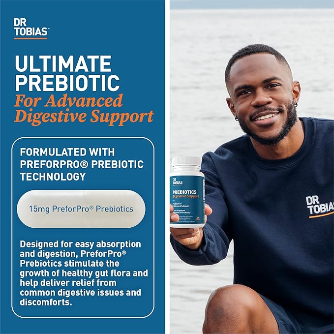 Dr. Tobias Probiotics 30 Billion &amp Prebiotics Supporting Digestion &amp Gut Health