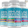 8 in 1 Immune Supplement with Echinacea Vitamin C and Zinc 50mg Vitamin D 5000 IU Turmeric Curcumin &amp Ginger B6 Elderberry 180 Count (Pack of 3)