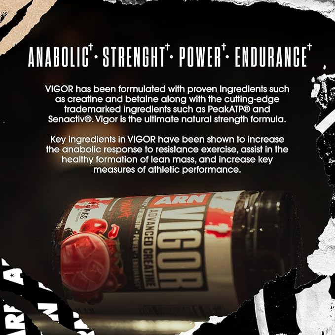 Arms Race Nutrition | ARN | Vigor Advanced Creatine Formula (30 Servings Orange Julian)