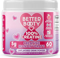 Angry Supplements Better Booty 100% Creatine for Women Premium Creatina Monohydrate Powder 200 Mesh Micronized Glute Builder Supplement Drink Mix Unflavored 60 Servings