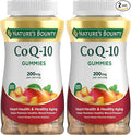 Nature's Bounty CoQ10 Gummies Supports Heart Health CoQ10 200mg Peach Mango Flavor 100 Coun (Pack of 2)