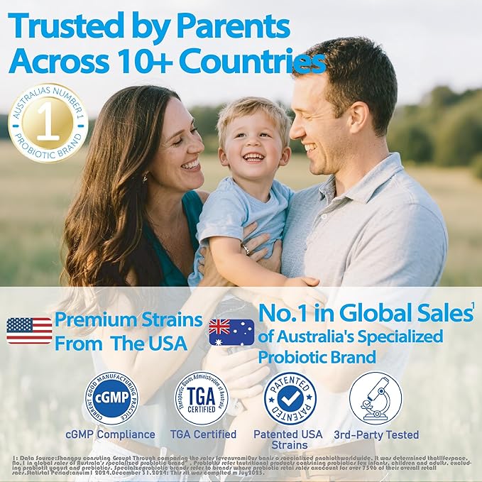 Life-Space Children Immune Support Probiotic 2 Month Serving Clinically Proven to Relieve Common Cold Symptoms 12 Billion CFU 6 in 1 Kids Probiotic for Digestive &amp Immune Health 60 Grams