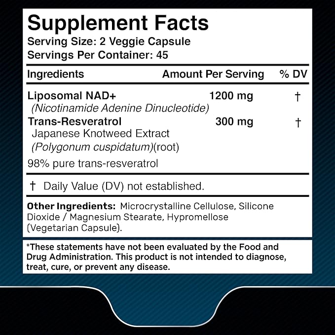 WELLNESS LABSRX NAD Supplement 1500mg - NAD+ with Resveratrol│Berberine 1500mg - Berberine with Ceylon Cinnamon | Bundle