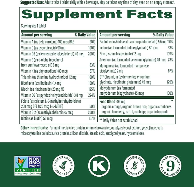 MegaFood Men's 55+ One Daily Multivitamin (90 Tablets) &amp Magtein Magnesium LThreonate (90 Capsules) Bundle - Supports Energy Nervous System &amp Health - Cognitive Support - Gluten Free &amp Ve