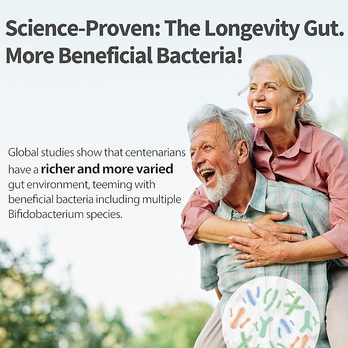 Life-Space Probiotic for 60+ Years 30B CFU &amp 15 strains Probiotics for Digestive Health &amp Regularity Immune Support Golden Standard Probiotics for Men and Women Bifidobacterium lactis 60