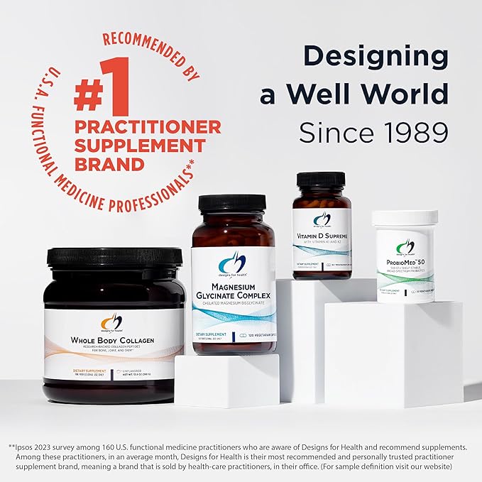 Designs for Health TriMag Supreme Powder - 300mg Triple Magnesium Drink - May Support Heart Health &amp Energy - Magnesium Orotate Glycerophosphate + Bisglycinate Chelate (30 Servings / 150g)