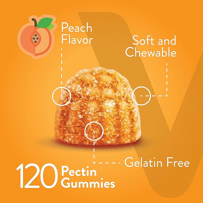 Viteey Turmeric Gummies with Turmeric Curcumin Ginger &amp Black Pepper Extract - Immune Support Healthy Skin and Joint Health - Vegan Gelatin Free GMO Free - Tasty Chewable Peach Flavored-120 C