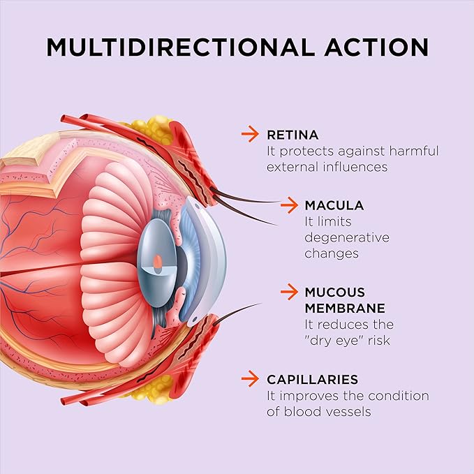 Excellent Vision with 1 Capsule/Day. Concentrated Composition. Multidirectional Action. Liquid Formula for Complete Absorption and Faster Effect. Laboratory Tested. (3 Month Supply)