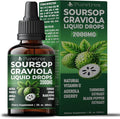 Soursop Graviola Liquid Drops 2000mg with Acerola Cherry Turmeric Extract and Black Pepper Extract 60mL (2 fl oz)