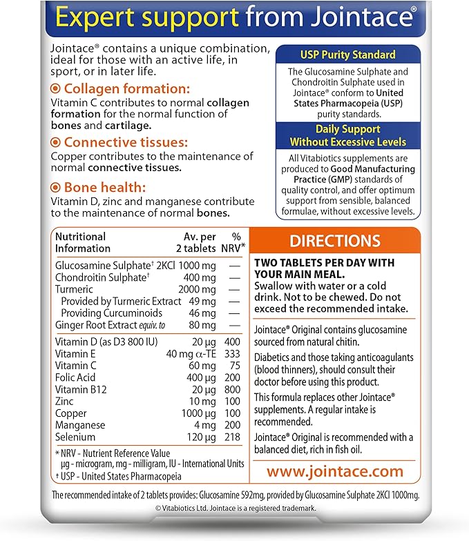 Vitabiotics Jointace Glucosamine and Chondroitin 90 Tablets