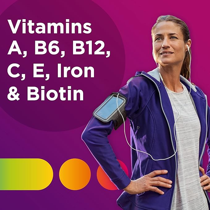 Centrum Multivitamin Tablet for Women Multivitamin/Multimineral Supplement with Iron Vitamin D3 B Vitamins and Antioxidant Vitamins C and E Gluten Free Non-GMO Ingredients - 200 Count