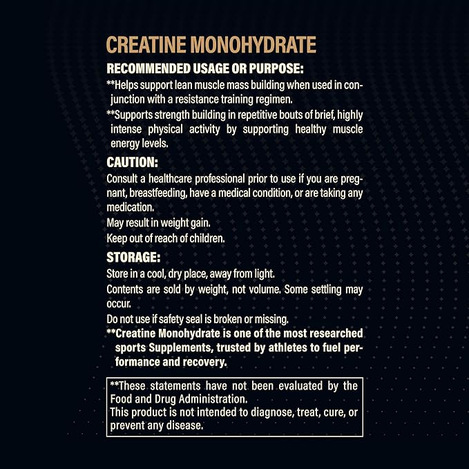 100% Pure Creatine Monohydrate Powder Canada-Made 500 g (100 Servings) Micronized Powder Muscle Growth Unflavored Ideal for Athletes &amp Fitness Enthusiasts Third Party lab Tested Vegan