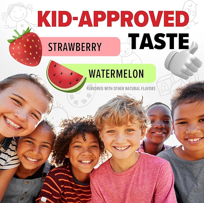 10X Health Children’s Methylated Multivitamin Gummies - 60 Count Kids Multivitamin Gummies Complete Daily Nutrition - Immunity Bones &amp Energy - Strawberry Watermelon Flavor