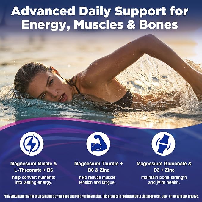 Magnesium 12 in 1 Complex Magnesium Complex Gummies 500mg Supplement for Women Men Chelated Calm Sleep Magnesium Glycinate Citrate Malate w/L-Theanine Ashwagandha Pre &amp Pro for Muscle &amp Gut