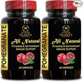 Pure Pomegranate Extract Capsules Daily Antioxidant Herbal Supplement for Men and Women Plant-Based Vegan Non-GMO - 2 Bottles 120 Capsules