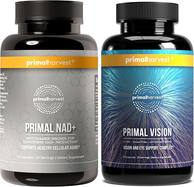 Primal Harvest Daily Two-Step Routine | NAD+ + Vision | 2 Pack | 30 Day Supply