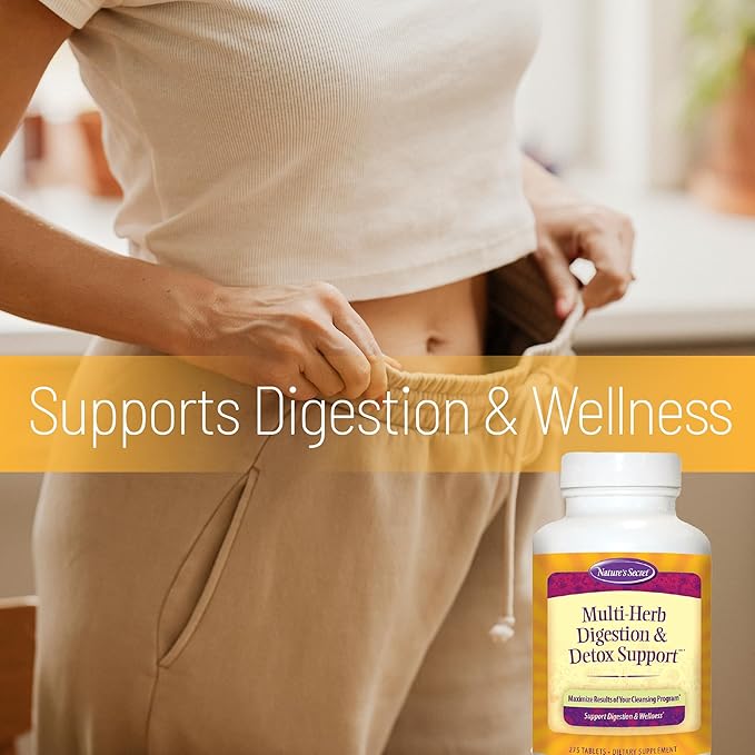 Nature's Secret Multi-Herb Digestion &amp Detox Support - 275 Tablets - 3 Pack