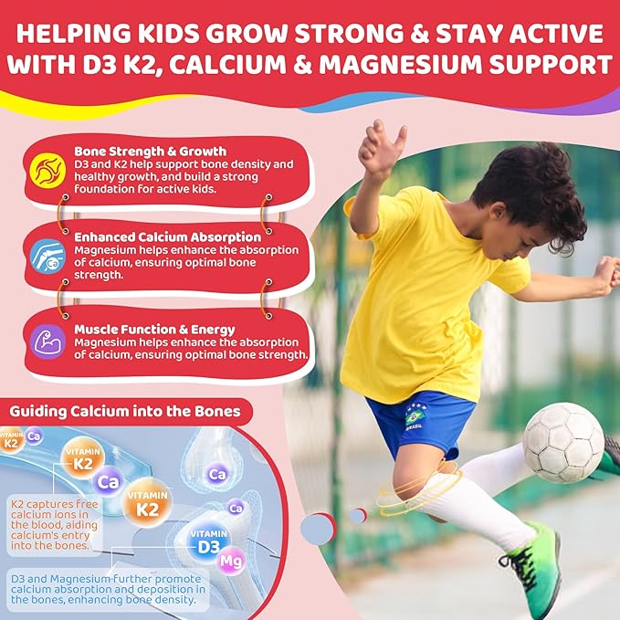 Bundle Vitamin D3K2 Gummies for Kids &amp D3K2 Gummies for Adults
