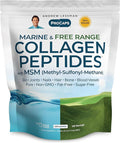 ANDREW LESSMAN Marine Free Range Collagen Peptides Powder and MSM 120 Servings - Supports Radiant Smooth Soft Skin Comfortable Joints. Super Soluble No Fishy Flavor No Additives Non-GMO
