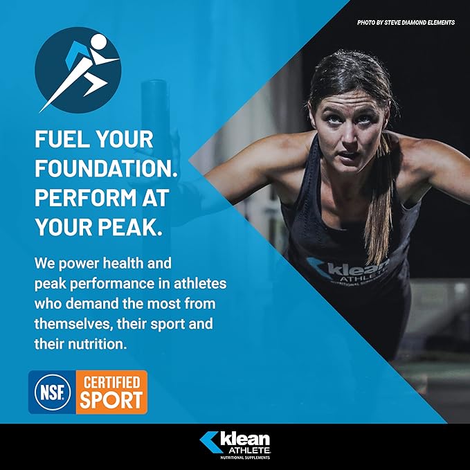 Klean Athlete Klean Collagen+C - Collagen Peptides with Vitamin C - for Joint &amp Connective Tissue Support - 12 Ounces - Natural Berry Flavor