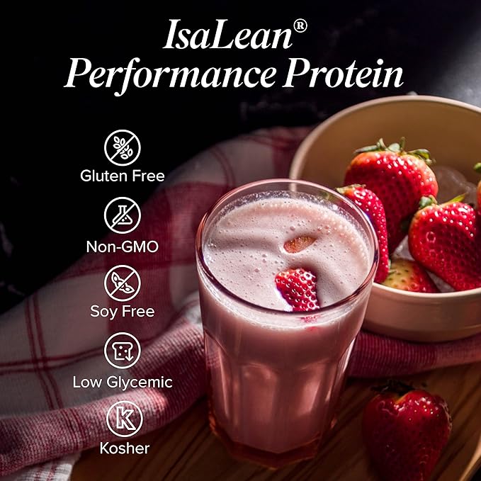 IsaLean Performance Protein Shake - Meal Replacement Shake with 36g of Protein - Helps Support Lean Muscle Building and Weight Management - Enriched with 24 Essential Vitamins and Minerals - 32.6 oz -