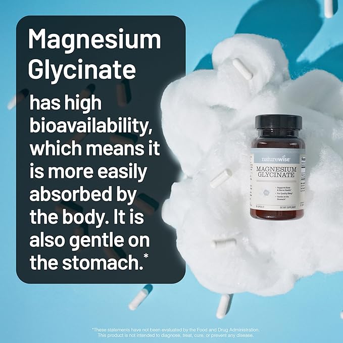NatureWise [1] Probiotics 70 Billion CFU + Organic Prebiotics - 30 Capsules[1-Month Supply] + [1] Magnesium Glycinate 625mg - Chelated Magnesium - 30 Capsules[30-Day Supply]