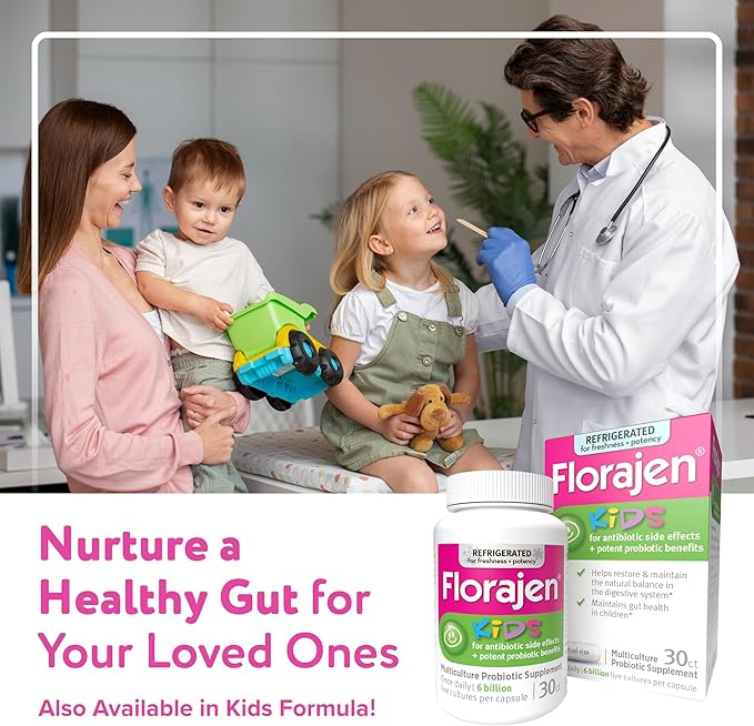 Florajen Women’s Vaginal Probiotic - Gut Health Vaginal pH Balance &amp Constipation Relief - Multi-Strain Formula with Lactobacillus - Refrigerated for Potency - 60 Capsules