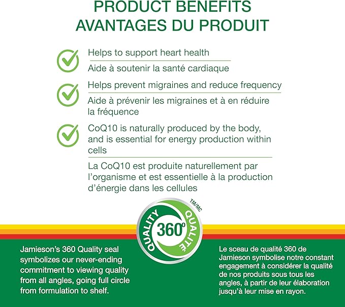 Jamieson CoQ10 250mg High Potency 30+15Sgels