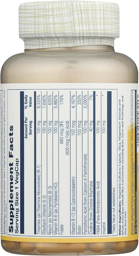 Solaray - B-Complex 100 mg 100 capsules