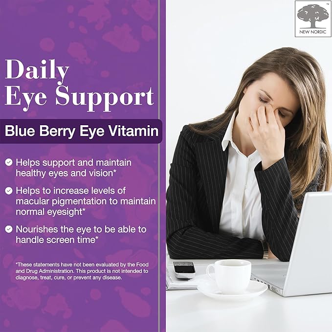 NEW NORDIC Liver &amp Eye Support Bundle Active Liver Gummies with Milk Thistle Plus Blue Berry Eye Vitamin Tablets