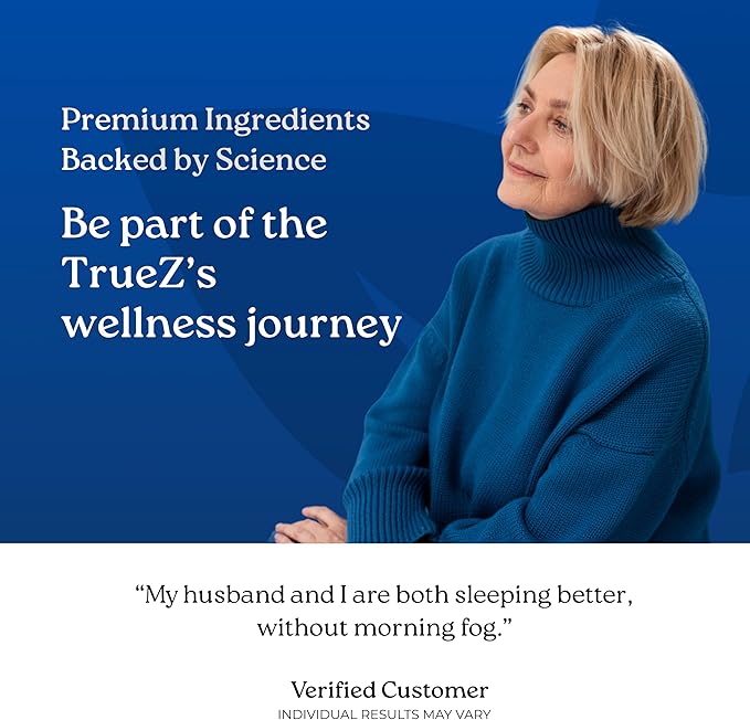 NatureCity TrueZs Melatonin-Free Natural Sleep Aids for Adults - Ashwagandha L-Theanine and Saffron Powder Sleep Pills to Support Falling and Staying Asleep (30 Veggie Capsules)