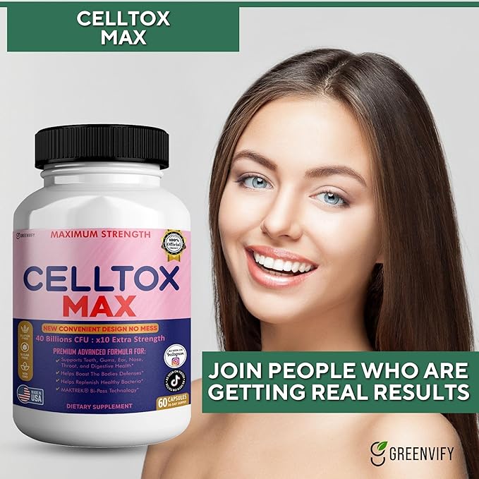 CellTox Max Probiotic Supplement Maximum Strength 40 Billion CFU 60 Capsules 30-Day Supply (1)