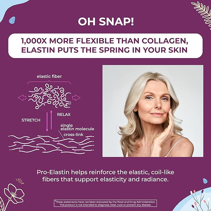Body Kitchen Youthful Beauty Advanced Collagen Peptides Powder and Resveratrol and Hyaluronic Acid 10oz and Pro-Elastin Count of 60
