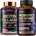 NUTRAHARMONY Biotin Collagen Gummies &amp Probiotics for Women Capsules